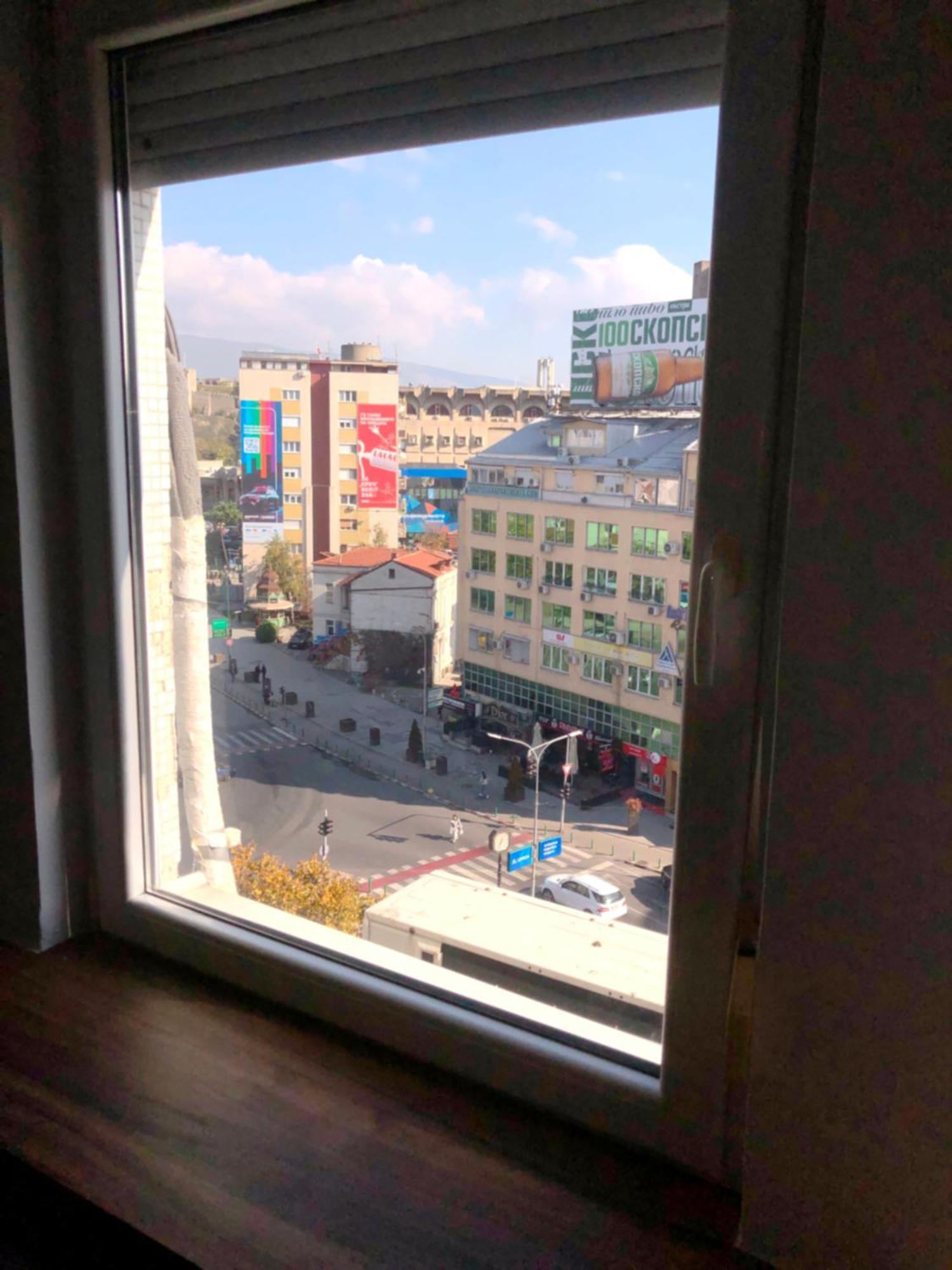 Hotel Room City Square With Great View No Parking Skopje Exterior foto